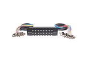 Seismic Audio SARMSS 24x1515 24 Channel XLR TRS Combo Splitter Snake Cable two 15 XLR trunks Rack Mount