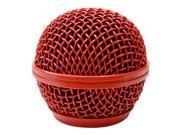 Seismic Audio SA M30Grille Red Replacement Red Steel Mesh Microphone Grill Head Compatible with SA M30 Shure SM58 Shure SV100 and Similar