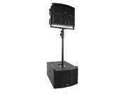 Seismic Audio CLA PKG1 Compact 3x10 Line Array Subwoofer Pair of Compact 2x5 Line Array Speakers Mounting Pole