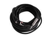 Seismic Audio 50 Foot Banana to 1 4 Speaker Cable 12 Gauge 2 Conductor 50