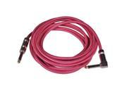 Seismic Audio SAGCRPK 12 Pink 12 Foot Woven Cloth Guitar Cable or Instrument Cable 12 Pink Tweed Cloth Guitar Cable