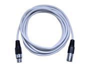 Seismic Audio SAXLX 10White White 10 Foot XLR to XLR Patch Cable 10 Foot XLR Patch Cord Mic