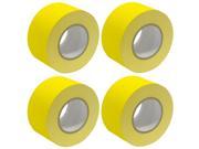 Seismic Audio SeismicTape Yellow603 4Pack 4 Pack of 3 Inch Yellow Gaffer s Tape 60 yards per Roll