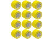 Seismic Audio SeismicTape Yellow604 12Pack 12 Pack of 4 Inch Yellow Gaffer s Tape 60 yards per Roll