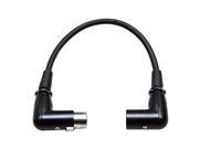 Seismic Audio 1 Foot Right Angle XLR to XLR Patch Cable