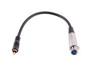 Seismic Audio XLR Female to RCA Male 1 Foot Patch Cable