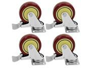Seismic Audio Pack of 4 Locking 4 inch Swivel Caster Holds up to 500 lbs