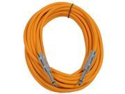 Seismic Audio SASTSX 25 25 Foot TS 1 4 Guitar Instrument or Patch Cable Orange