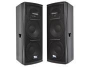 Seismic Audio Magma 212 Pair Pair of Premium Dual 12 Full Range Bi Amp 2 Way Loudspeaker Cabinets 600 Watts RMS each PA DJ Band Live Sound