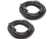 Seismic Audio 2 Pack Heavy Duty XLR Microphone Cable 50 Feet