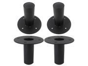 Seismic Audio Metal Top Hat 4Pack 4 Pack of Internal Top Hat Metal Speaker Pole Mounts for PA Speakers DJ Speakers