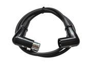 Seismic Audio 3 Foot Right Angle XLR to XLR Patch Cable