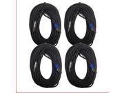 Seismic Audio SASPT14 100 4Pack 4 Pack of 100 Foot Speakon to 1 4 PA DJ Speaker Cable 2 Conductor 14 Guage
