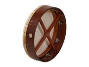 Bodhran 14 x3.5 Tune Rosewood Cross