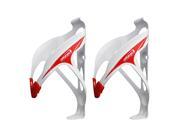 Ibera Bicycle White Water Bottle Cage Pair Extra Lightweight Aluminum