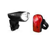 Ibera BV Bicycle Super Bright 1 Watt Headlight and 1 2 Watt Taillight Quick Release Water Resistant
