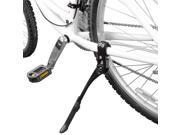 BV Bike Black Alloy Adjustable Height Rear Kickstand for Tube Mounting