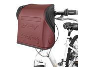 BV Insulated Handlebar Cooler Bag for Warm or Cold Items With Shoulder Strap and Quick Release Handlebar Mount BV HB3 RD