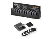 AiraceUSA Bike Glueless Tire Tube Patch Repair Kit 5 Patches 1 Sandpaper Piece in Small Portable Case 12 counts