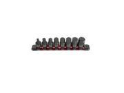 3644 8 Piece 3 8 in. Drive SAE Stubby Hex Impact Socket Set