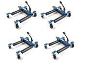 Capri Tools Hydraulic Car Positioning 9 inch Tire Jack Dolly 4 Pack