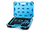 Capri Tools 3 8 Inch Drive Master Impact Socket Set with Adapters and Extensions CrMo 48 Piece