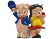 Looney Tunes Porky Pig and Petunia Salt and Pepper Shakers