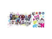 Monster High Group Peel and Stick Giant Wall Decals