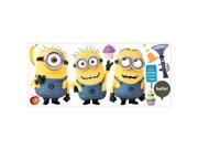 Despicable Me 2 Minions Peel and Stick Giant Wall Decals