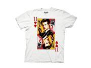 Doctor Who 11th Doctor Playing Card White T Shirt