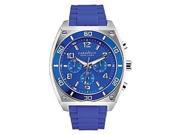 Caravelle New York Chronograph Silicone Blue Mens watch 45A115