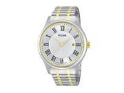 Pulsar Three Hand Stainless Steel Two Tone Mens watch PH9041