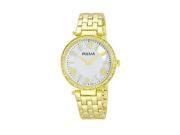 Pulsar Night Out Two Hand Stainless Steel Gold Tone Womens watch PM2126