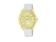 Pulsar Easy Style Two Hand Leather White Womens watch PM2136