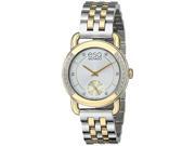 ESQ Movado Classica Silver and Yellow Gold Stainless Steel Womens watch 07101463