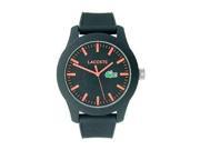 Lacoste Lacoste.12.12 Three Hand Black Silicone Mens watch 2010794