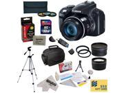 Canon PowerShot SX50 HS 12MP Digital Camera with Ultimate Accessory Bundle Canon PowerShot SX50 32GB Class 10 SDHC Card Battery Pack 3 Piece Pro Filter