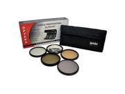 Opteka 52mm High Definition² Professional 5 Piece Filter Kit UV CPL FL ND4 and 10x Macro Lens