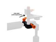 Opteka CXS XM1 90 Degree Accessory Rod Mount Clamp for 15mm Rail System DSLR Rigs