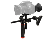 Opteka CXS 700 2 in 1 Shoulder Rig and Handgrip with 3x Viewfinder Hood