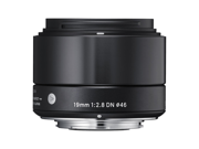 Sigma 19mm f 2.8 DN Lens for Micro Four Thirds Cameras Black
