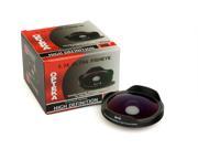 Opteka OPT SC37FE Platinum Series 0.3X HD Ultra Fisheye Lens for 25mm 30mm 30.5mm 37mm Digital Video Camcorders