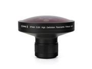 Opteka Platinum Series 37mm 0.2X HD Panoramic Vortex Fisheye Lens for Digital Video Cameras