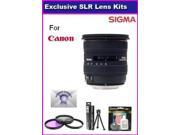 Sigma 10 20mm f 4 5.6 EX DC HSM Lens for The Canon Rebel XT XTi XSI XS T1I T2I 5D 10D 20D 30D 450D 1000D 7D Bonus Kit Includes PRO HD 3PC Filter Kit 7 Year Len