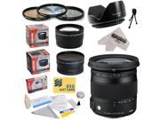 Sigma 17 70mm f 2.8 4 DC Macro TSC OS HSM Lens for Pentax Cameras with 3 Year Warranty 0.43x Fisheye Lens 2.2x Lens 3 PC Filter Kit Lens Hood Cleaning Kit