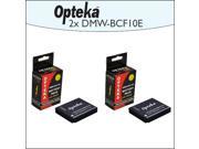 2 Pack Opteka DMW BCF10E 1500mAh Ultra High Capacity Li ion Battery Pack for Panasonic Lumix DMC FS12 DMC FS15 DMC FS25 DMC FS4 DMC FS42 DMC FS6 DMC FS62
