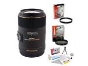 Sigma 105mm f 2.8 DG OS HSM APO Macro Lens for Sony Alpha Opteka UV Filter Opteka CPL Filter Opteka 5 Piece Cleaning Kit