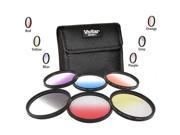 Vivitar 58mm Multi Coated Graduated Color 6 Piece Filter Kit