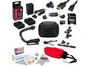 Helmet Kit for GoPro with 32GB Micro SD Card 2 AHDBT 301 Batteries Charger Micro HDMI Cable Opteka X GRIP Carrying Case Mount Kit Floating Strap Cleani