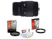 Sigma 70 300mm f 4 5.6 DG Macro Telephoto Zoom Lens for Sony Alpha SLR Opteka UV Filter Opteka CPL Filter Opteka 5 Piece Cleaning Kit